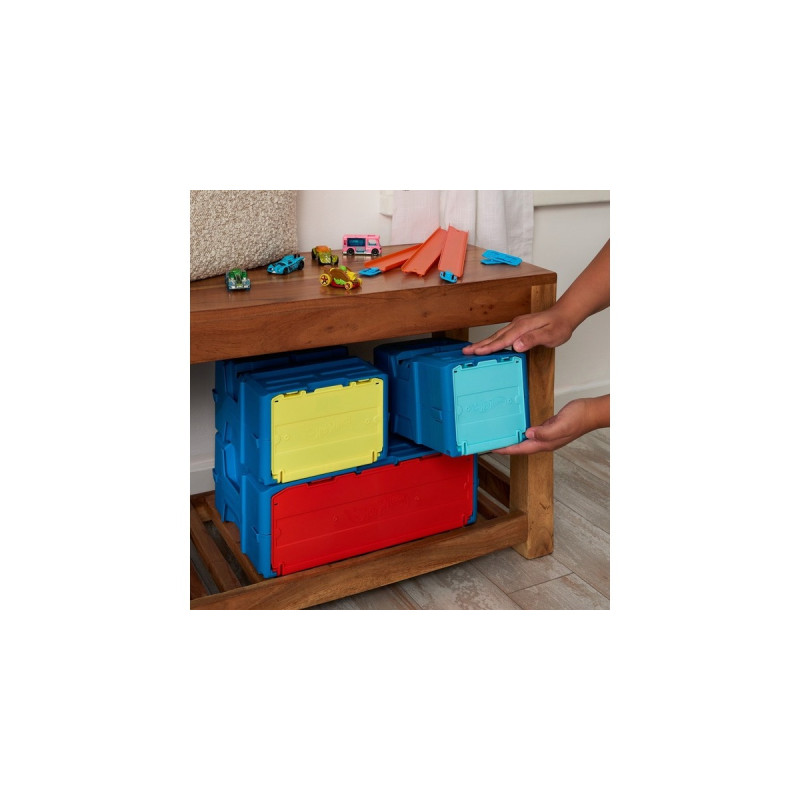 Hot Wheels Track Builder Ice Crash Pack, Rennbahn(inkl. 1 Spielzeugauto)