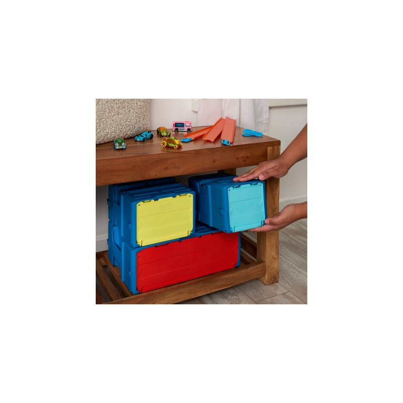 Hot Wheels Track Builder Lightning Boost Pack, Rennbahn(inkl. 1 Spielzeugauto)