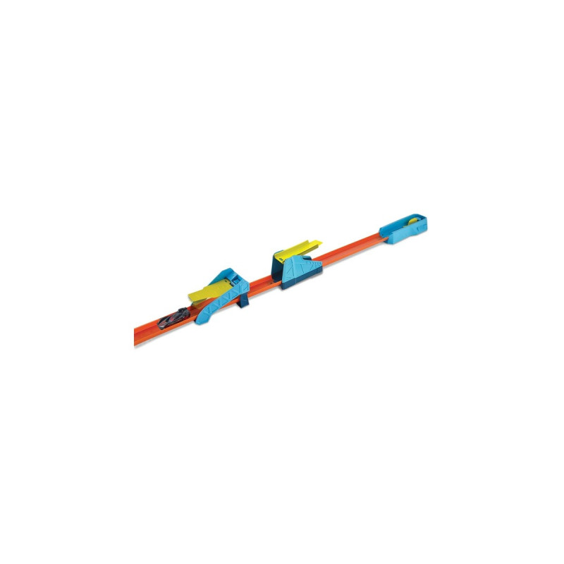 Hot Wheels Track Builder Unlimited Weitsprung-Set, Rennbahn