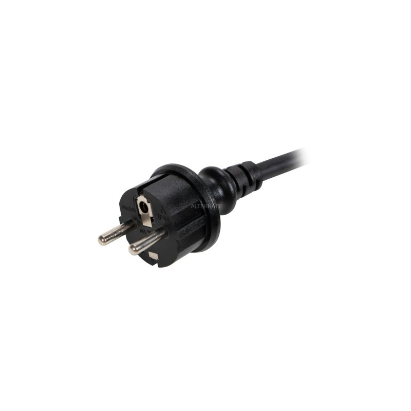 Schutzkontakt, 0%(schwarz, 5 Meter, 0% MWST, für Hoymiles HMS Wechselrichter)