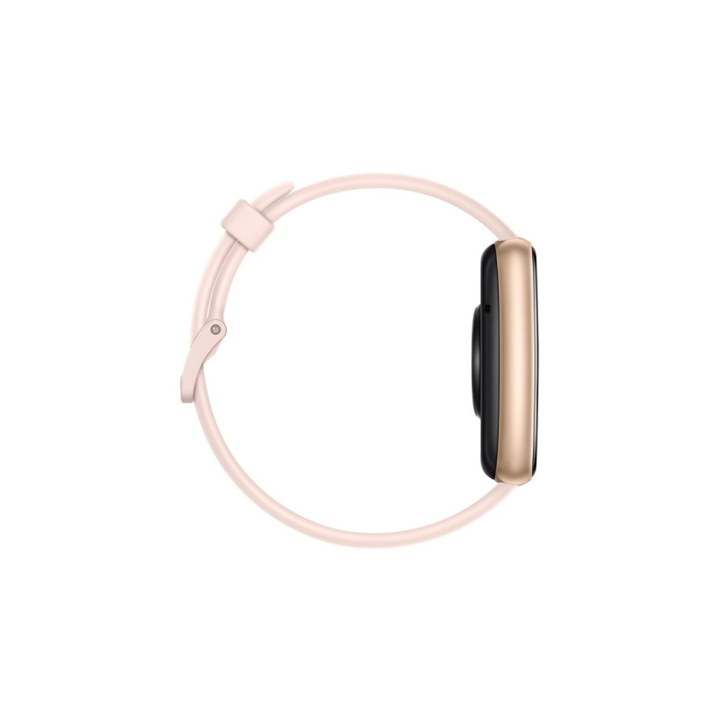 Huawei Watch FIT 2 Active, Smartwatch(rotgold, Silikonarmband in Sakura Pink)