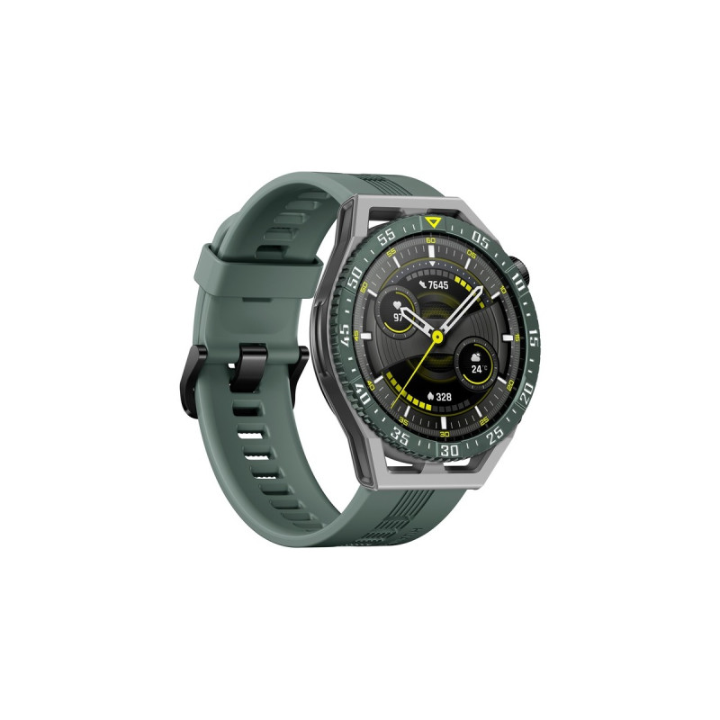 Huawei Watch GT3 SE, Smartwatch(grau, Armband: Wilderness Green, TPU-Faser)