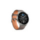 Huawei Watch GT 3 Pro Titanium, Smartwatch(titan, 46mm; Armband: graues Lederarmband)