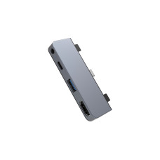 Hyper 4-in-1 USB-C Dock, Dockingstation(dunkelgrau)