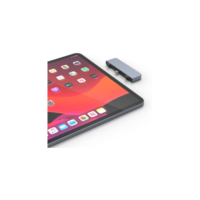 Hyper 4-in-1 USB-C Dock, Dockingstation(dunkelgrau)
