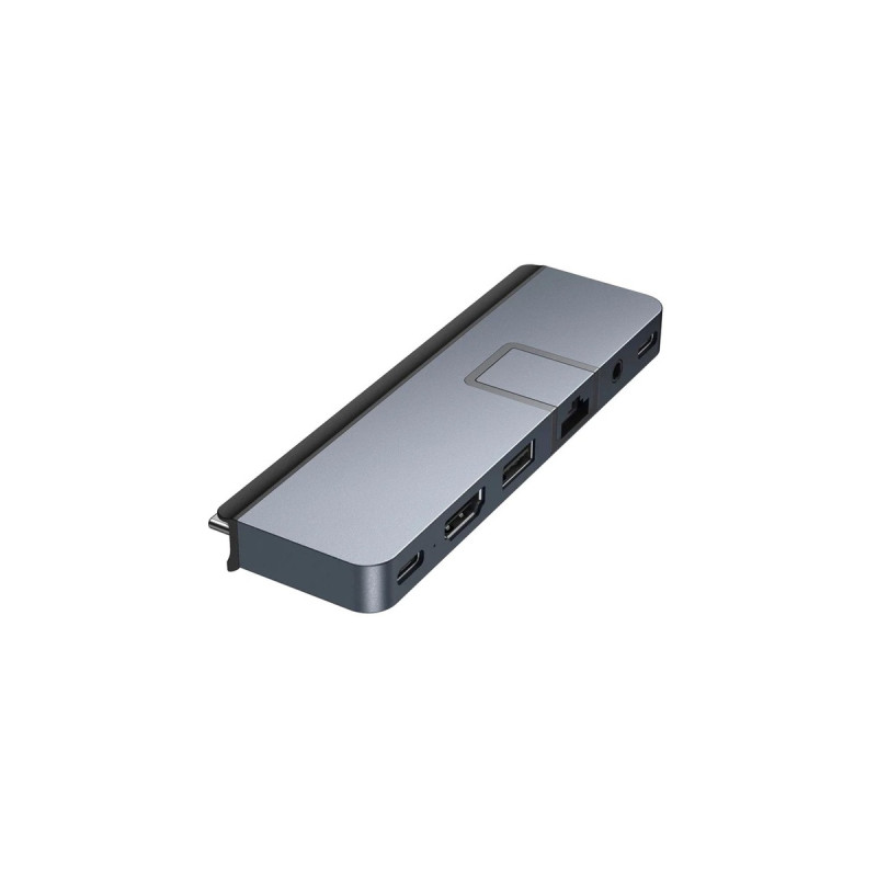 Hyper DUO PRO 7-in-2 USB-C Hub, Dockingstation(grau, USB-C, HDMI, USB4)