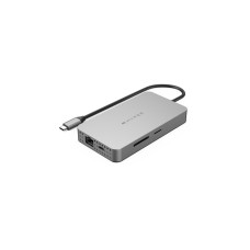 Hyper Dual 4K HDMI 10-in-1 USB-C, Dockingstation(silber, USB-C, HDMI, USB-A)