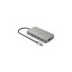 Hyper Dual 4K HDMI 10-in-1 USB-C, Dockingstation(silber, USB-C, HDMI, USB-A)
