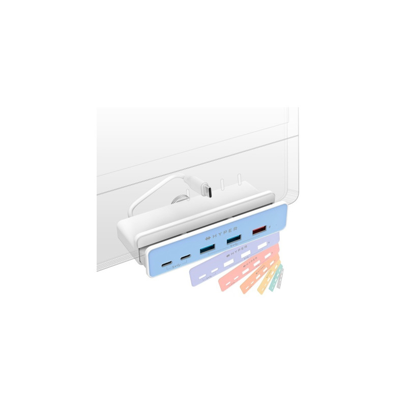 Hyper HyperDrive 5-in-1 USB-C Hub für iMac, USB-Hub(weiß)