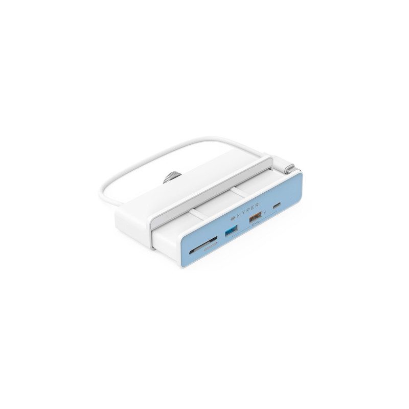 Hyper HyperDrive 6-in-1 USB-C Hub für iMac, USB-Hub(weiß)