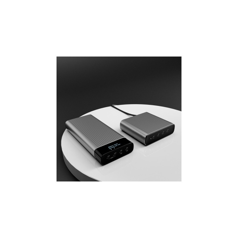 Hyper Juice 245W GaN Desktop Charger, Ladegerät(silber)