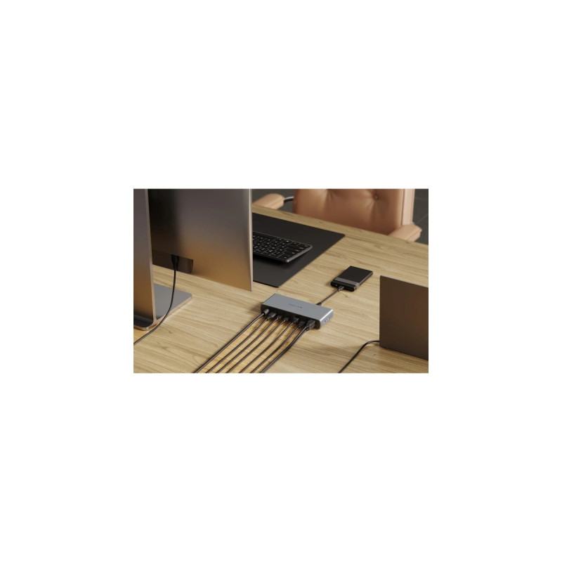 Hyper Thunderbolt 4 Dock, Dockingstation(aluminium/schwarz)