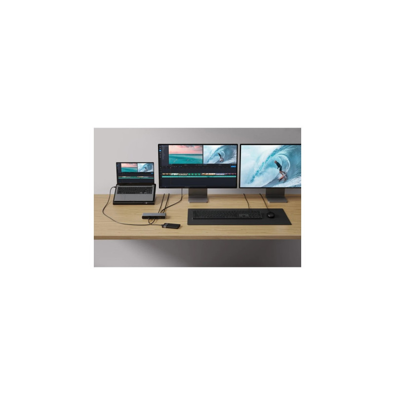 Hyper Thunderbolt 4 Dock, Dockingstation(aluminium/schwarz)