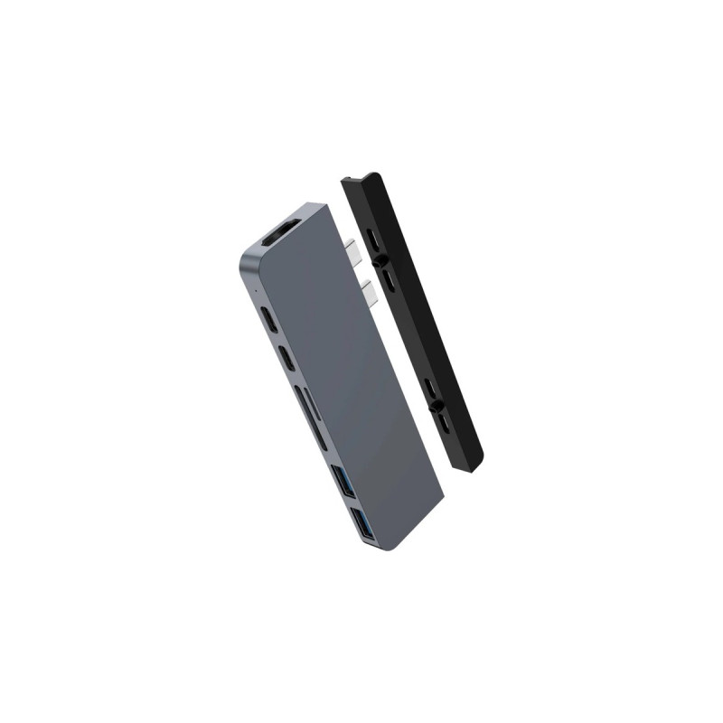 Hyper USB-C 4K Dock, Dockingstation(dunkelgrau)