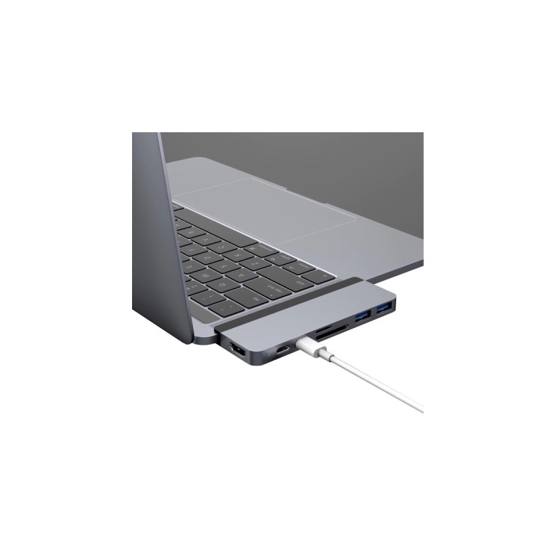 Hyper USB-C 4K Dock, Dockingstation(dunkelgrau)