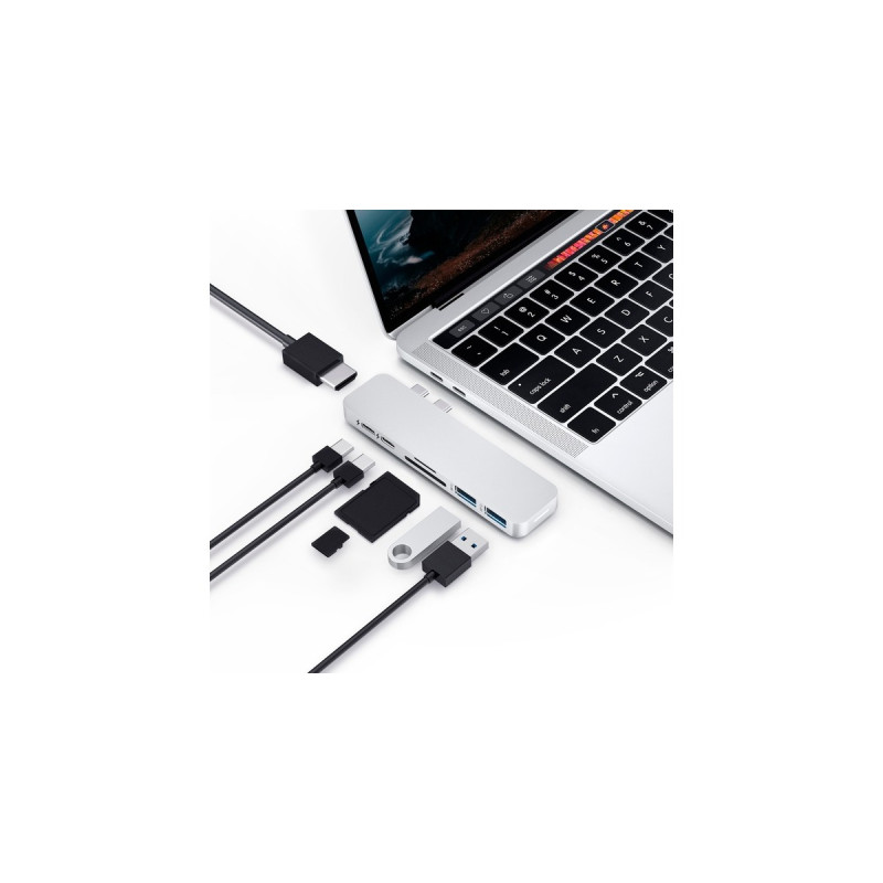 Hyper USB-C 4K Dock, Dockingstation(silber)