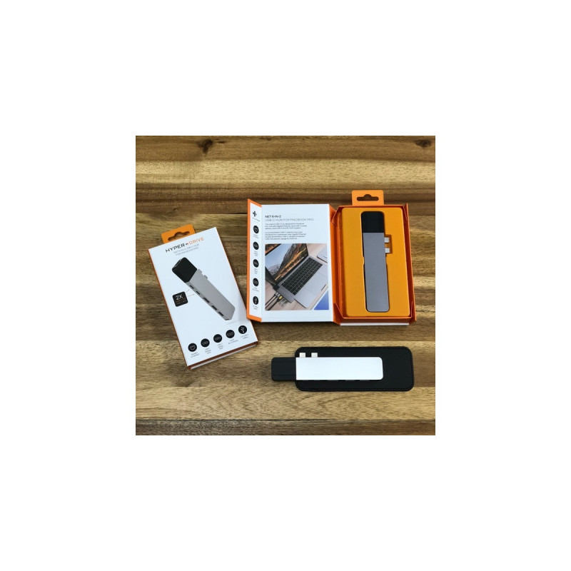 Hyper USB-C 4K Ethernet Dock, Dockingstation(dunkelgrau)