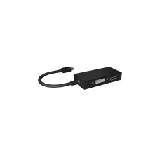 HDMI / DVI-D / VGA(schwarz, 8,7 cm)