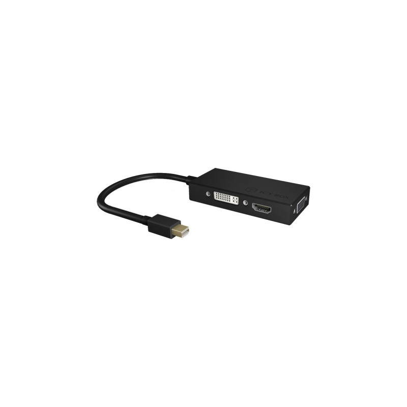 HDMI / DVI-D / VGA(schwarz, 8,7 cm)