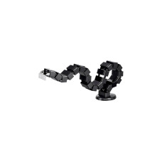 ICY BOX Fußbasis Kabelführung IB-MSA104-CM(schwarz, Kabelmanagement vom Boden bis zur Schreibtischunterkante)