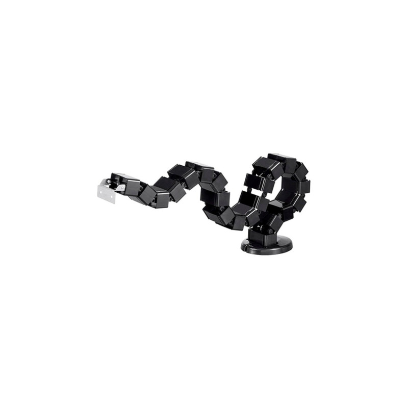 ICY BOX Fußbasis Kabelführung IB-MSA104-CM(schwarz, Kabelmanagement vom Boden bis zur Schreibtischunterkante)