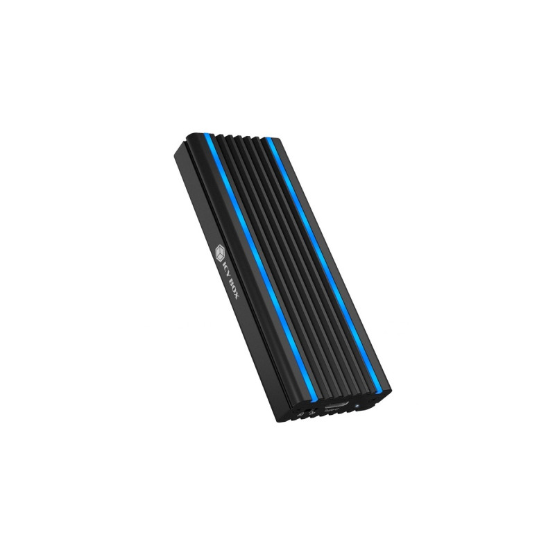 ICY BOX IB-1824ML-C31, Laufwerksgehäuse(schwarz, RGB-Beleuchtung)