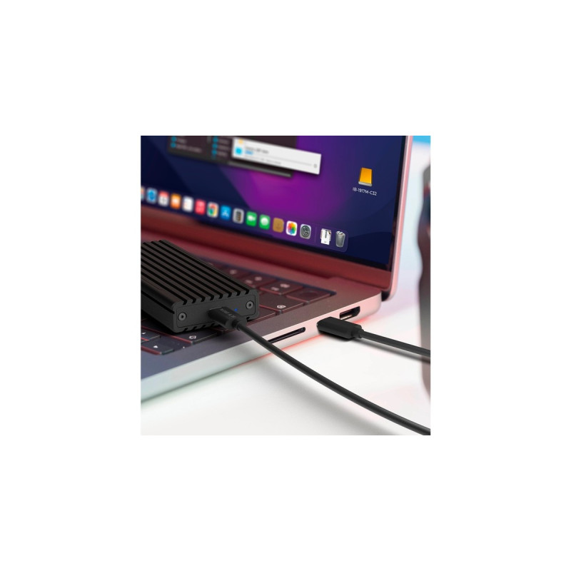 ICY BOX IB-1917M-C32, Laufwerksgehäuse(schwarz, USB 3.2 Gen 2x2 Type-C Gehäuse für M.2)