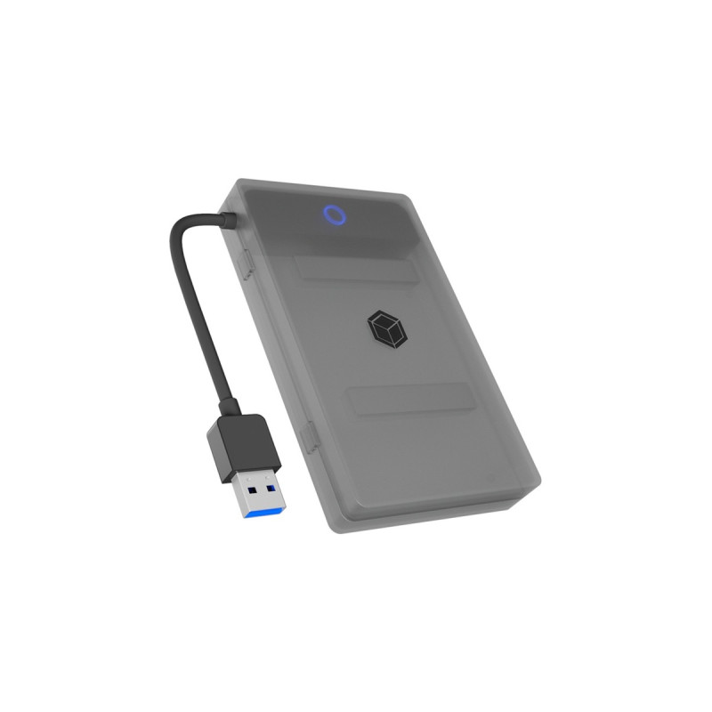 ICY BOX IB-AC603b-U3, Adapter(anthrazit/schwarz, Adapter für 1x HDD/SSD mit Kunststoffhülle)