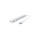 ICY BOX IB-AC6701 7Port USB3.0 HUB, USB-Hub(silber)