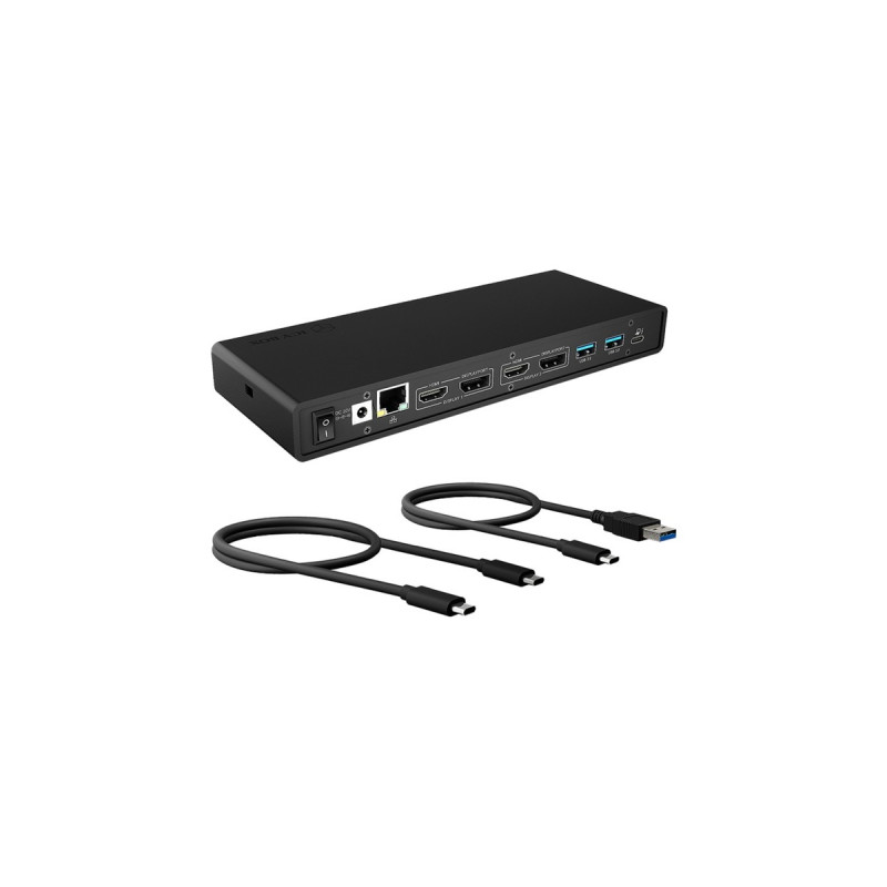 ICY BOX IB-DK2245AC, Dockingstation(grau, USB-C, HDMI, DisplayPort)