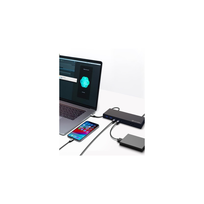 ICY BOX IB-DK2245AC, Dockingstation(grau, USB-C, HDMI, DisplayPort)