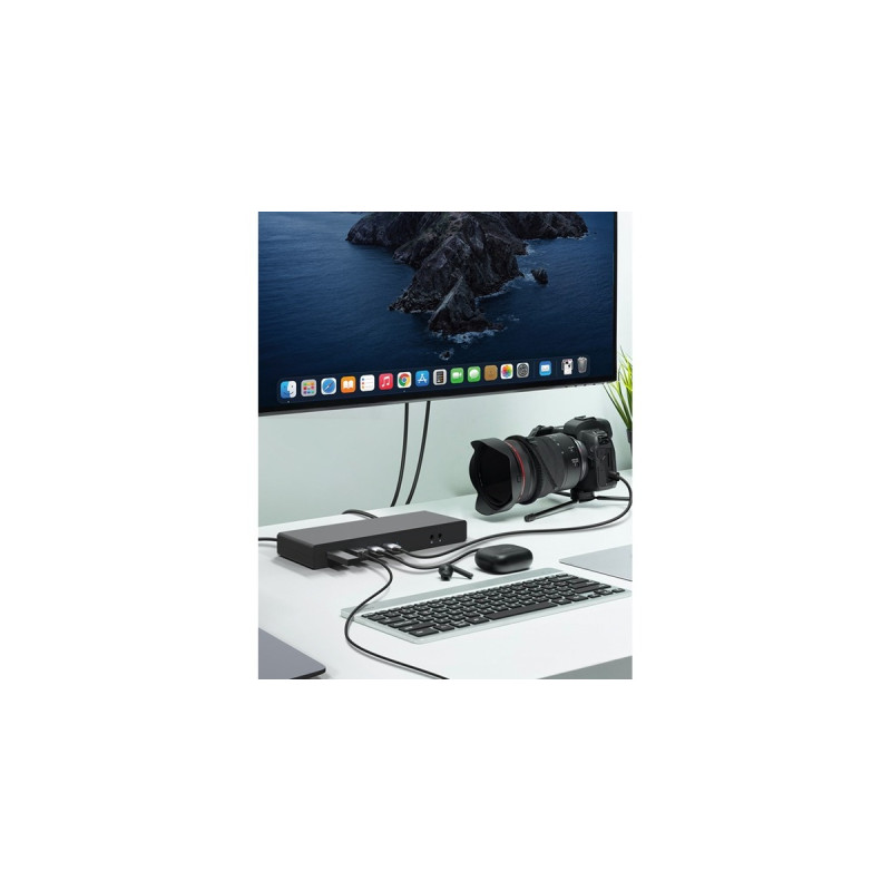 ICY BOX IB-DK2245AC, Dockingstation(grau, USB-C, HDMI, DisplayPort)