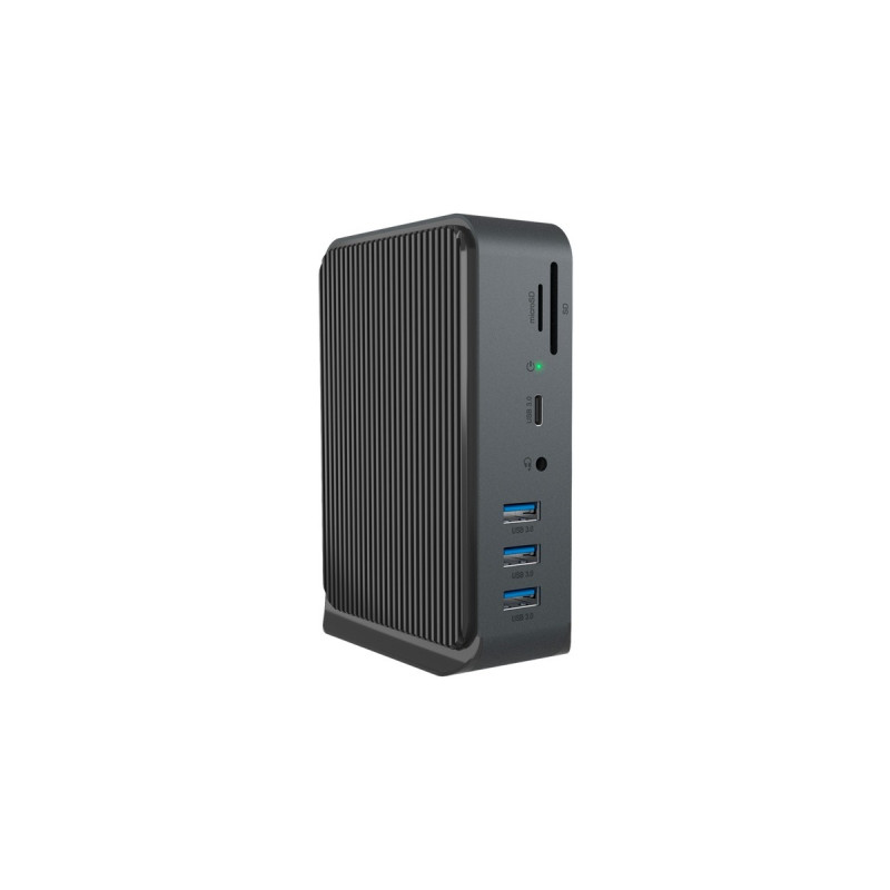 ICY BOX IB-DK2261AC, Dockingstation(anthrazit, USB-A, USB-C, HDMI, SD, MicroSD)
