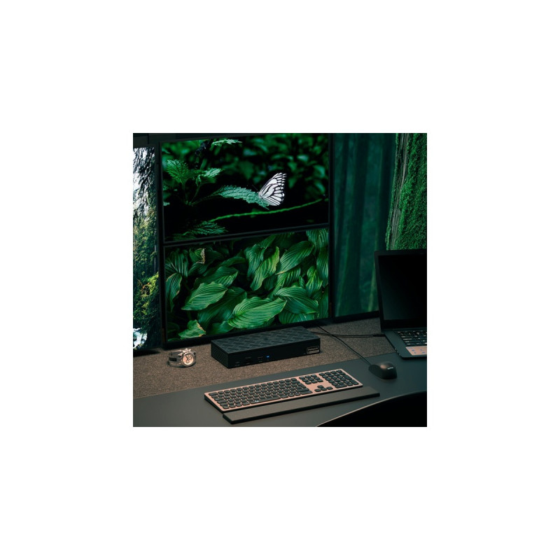 ICY BOX IB-DK2288AC, Dockingstation(anthrazit, USB-C, USB-A, HDMI, DisplayPort, RJ45)