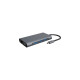 ICY BOX IB-DK4040-CPD, Dockingstation(grau, USB-C, HDMI, VGA, SD)