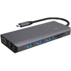 ICY BOX IB-DK4070-CPD, Dockingstation(grau, USB-C, HDMI, Klinke, LAN)