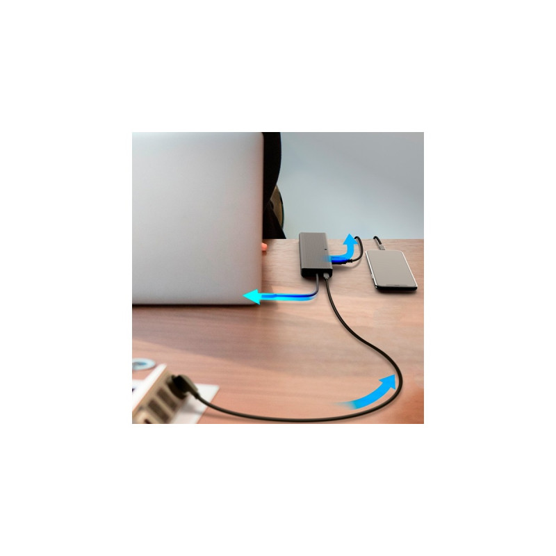 ICY BOX IB-DK4080AC, Dockingstation(HDMI, USB-C, USB-A, DisplayPort, RJ-45)