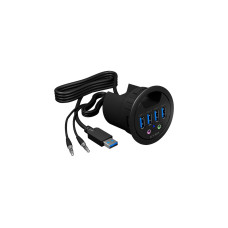 ICY BOX IB-HUB1403A, USB-Hub(schwarz)