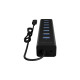 ICY BOX IB-HUB1700-C3 , USB-Hub(schwarz)