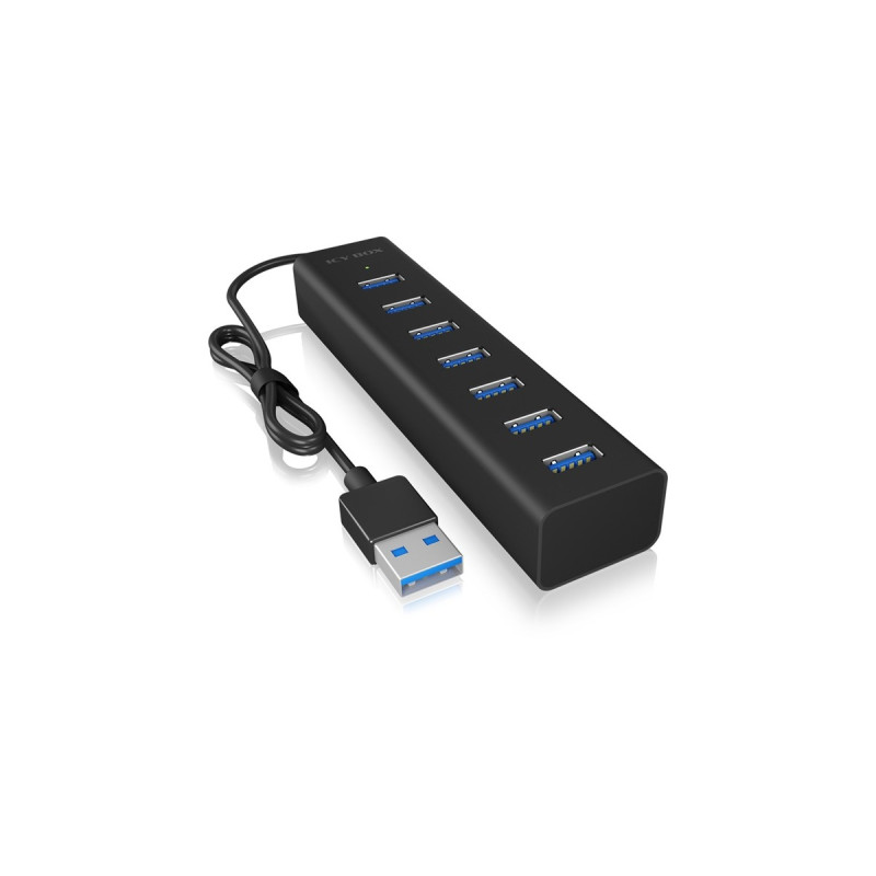 ICY BOX IB-HUB1700-U3, USB-Hub(schwarz)