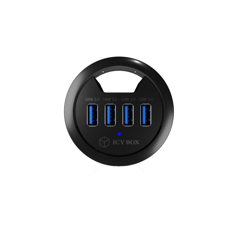 ICY BOX IB-Hub1403, USB-Hub(schwarz)