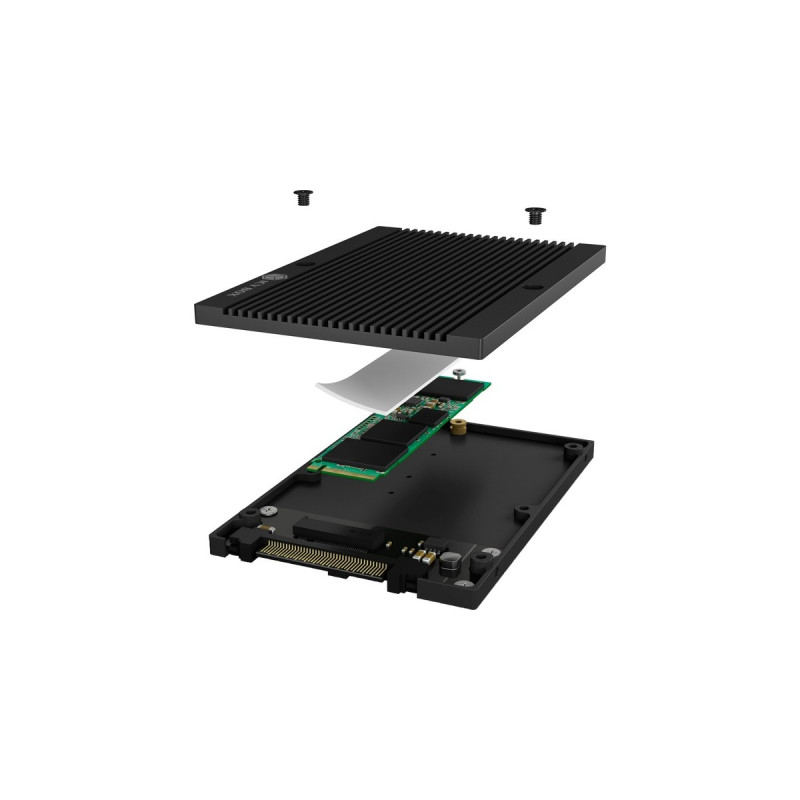 ICY BOX IB-M2U04 Konverter, Wechselrahmen(schwarz)