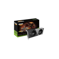 INNO3D GeForce RTX 4060 Ti 16GB Twin X2 OC, Grafikkarte(schwarz/silber, DLSS 3, 3x DisplayPort, 1x HDMI 2.1a)
