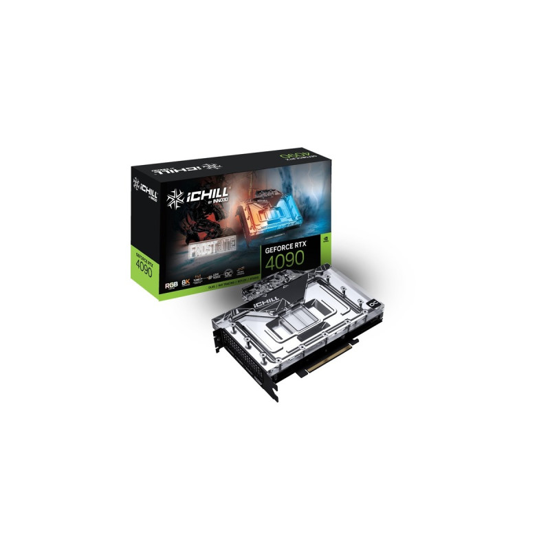 INNO3D GeForce RTX 4090 ICHILL FROSTBITE, Grafikkarte(DLSS 3, 3x DisplayPort, 1x HDMI 2.1)