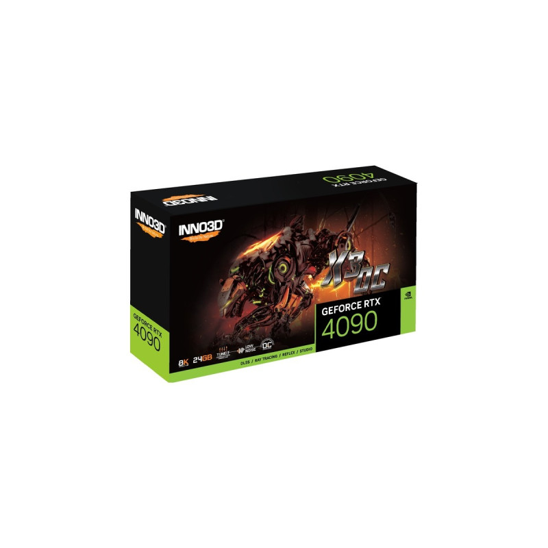 INNO3D GeForce RTX 4090 X3 OC, Grafikkarte(DLSS 3, 3x DisplayPort, 1x HDMI 2.1)
