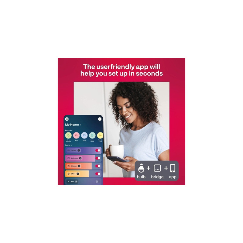 INNR Smart Spot Comfort GU10, LED-Lampe(2er-Pack, ersetzt 68 Watt)