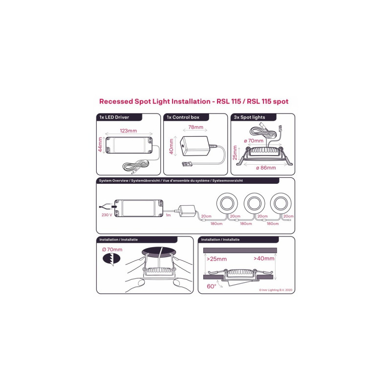 INNR Spot Light Erweiterung, LED-Leuchte(1 schwenkbarer Einbaustrahler)