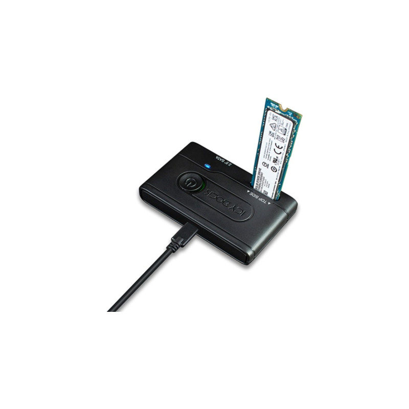 Icy Dock Adapter MB031U-1SMB, Einbaurahmen(schwarz, USB-C)