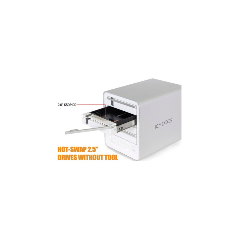 Icy Dock EZConvert MB882SP-1S-2B, Einbaurahmen(schwarz, 2,5