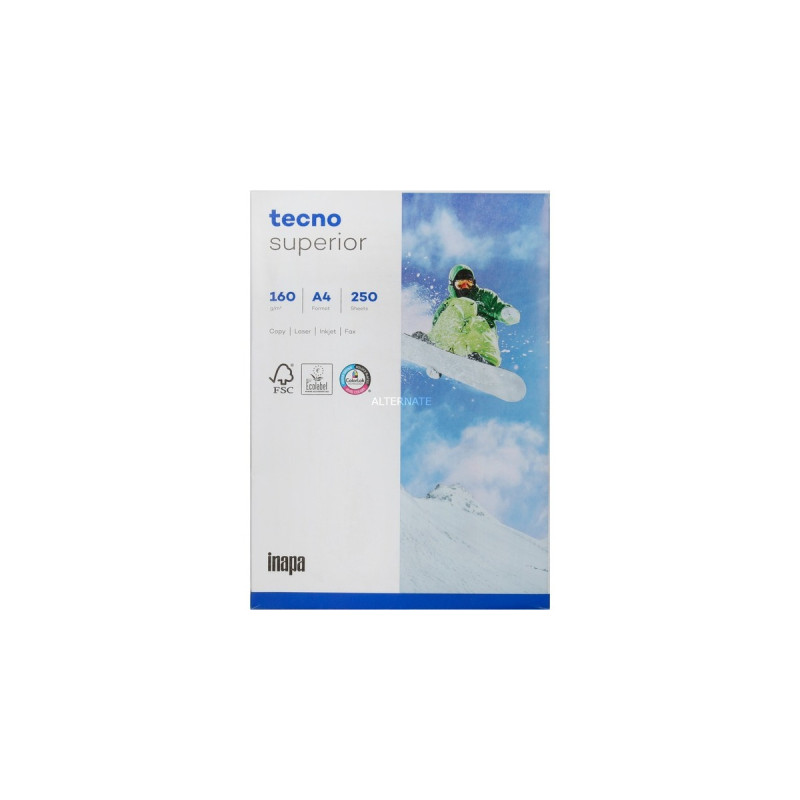 Inapa Tecno Superior 160g 210x297 R, Papier(DIN A4 (250 Blatt), 160 g/m²)